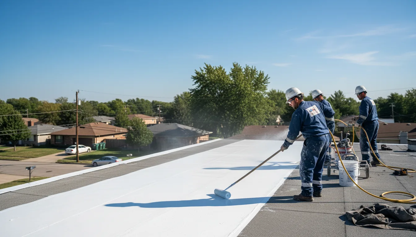 Commercial roof coating in Mount Vernon, AR near me